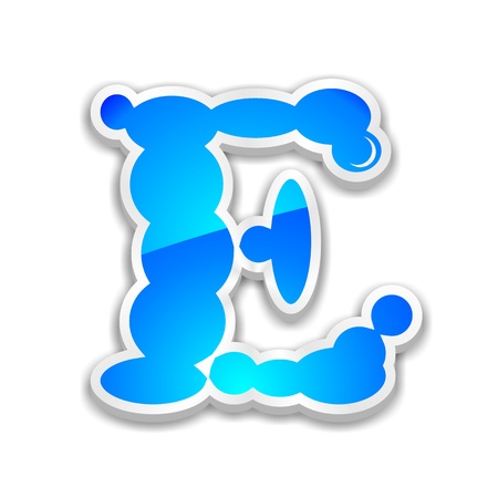 cloud alphabet letter eの写真素材