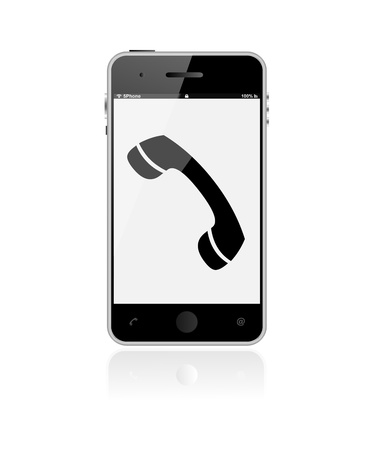 smartphone phone contact iconの写真素材