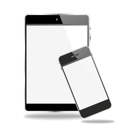 smartphone and tablet pcの写真素材