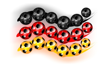 Germany soccerballs football flagの写真素材