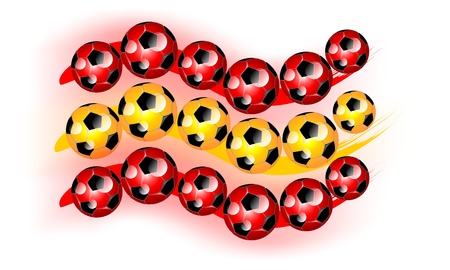 Spain soccerballs football flagの写真素材