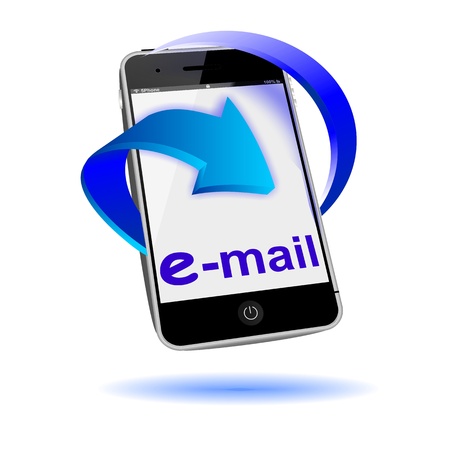 smartphone email symbolの写真素材