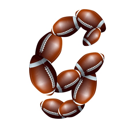 american football icon alphabet capital letter Gの写真素材