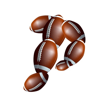 american football icon alphabet capital letter Pの写真素材
