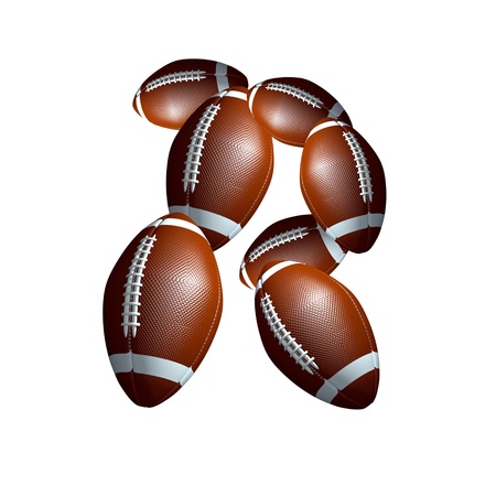 american football icon alphabet capital letter Rの写真素材
