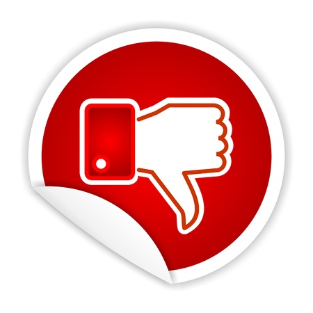 dislike, unlike stickerの写真素材