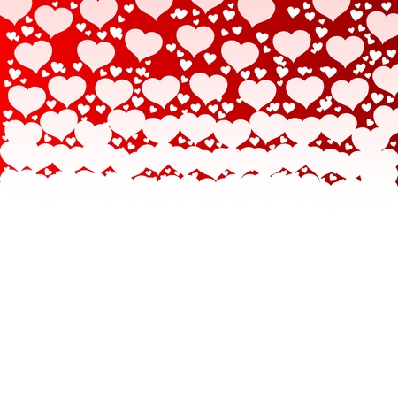 hearts letterheadの写真素材