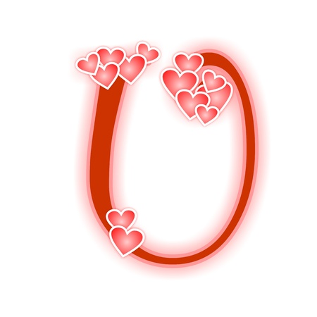 Love Letter, alphabet Uの写真素材