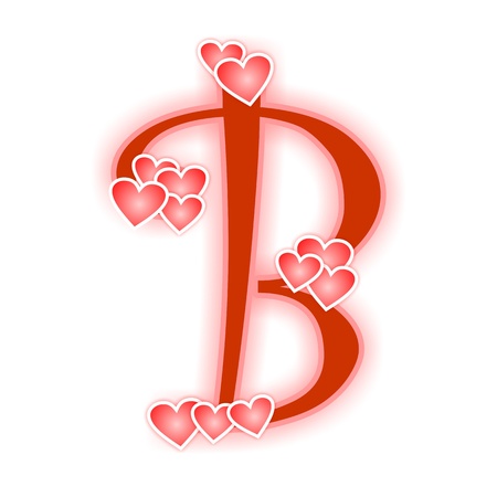 Love Letter, alphabet Bの写真素材