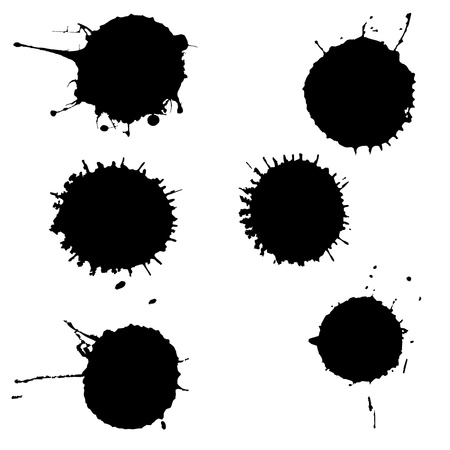 circular splatter setの写真素材