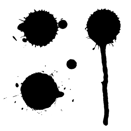 circular splatter setの写真素材