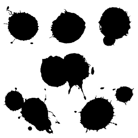 circular splatter setの写真素材