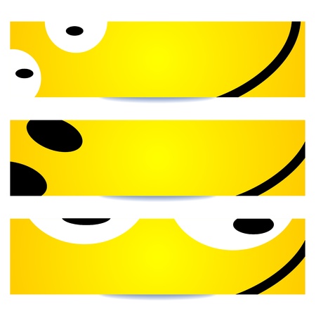 smiley banner - modern artの写真素材