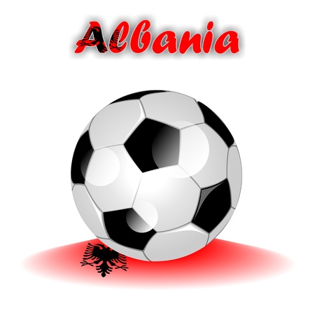 ALBANIA soccer ball の写真素材