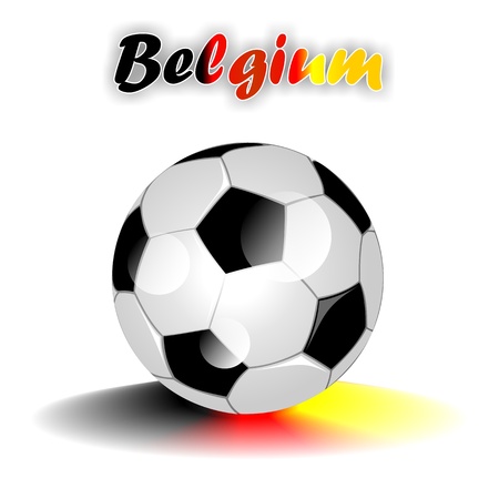 BELGIUM soccer ball の写真素材