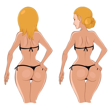 Sexy woman in bikini のイラスト素材