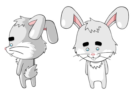 Happy bunny のイラスト素材