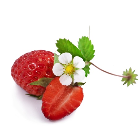 Appetizing strawberry  Isolated on a white background の写真素材
