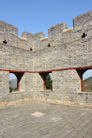 The great wall of beijing ,Chinaの写真素材