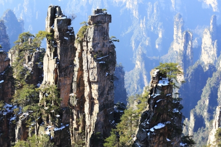 landscape of mountains of chinaの写真素材