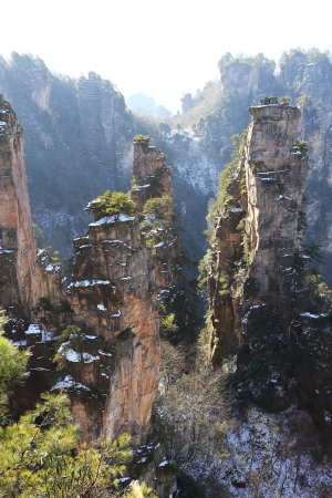 landscape of mountains of chinaの写真素材