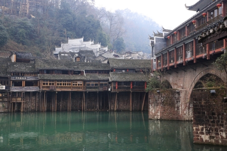 landscape of Chinese historic townの写真素材