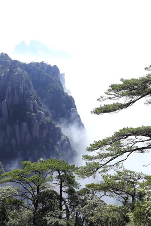 landscape of mountains of chinaの写真素材