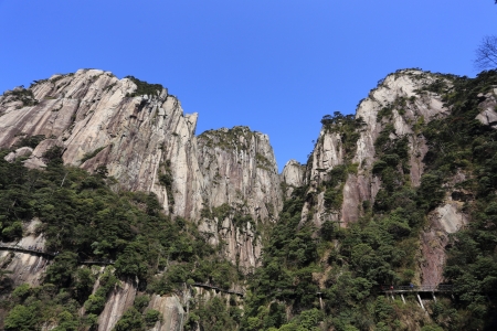 landscape of mountains of chinaの写真素材