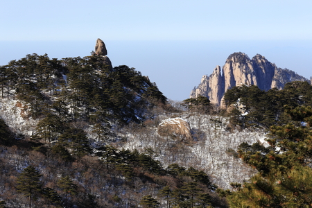 landscape of mountains of chinaの写真素材