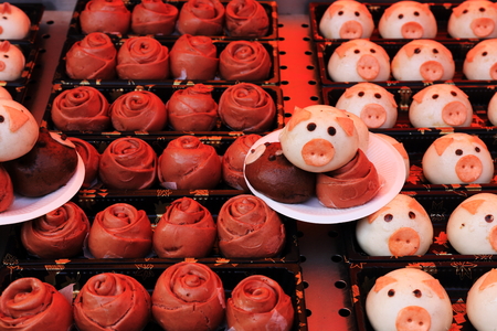 Chinese traditional snacks in Spring Dayの写真素材