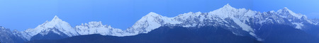 snow mountain in Tibetの写真素材