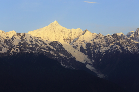 snow mountain in China,Tibetの写真素材