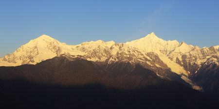snow mountain in China,Tibetの写真素材
