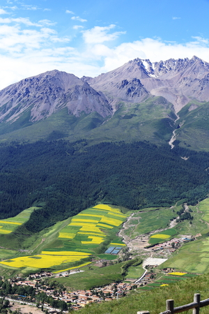 landcape of mountain in summer,Chineseの写真素材