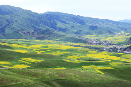 landcape of mountain in summer,Chineseの写真素材
