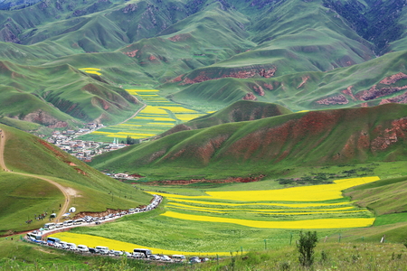 landcape of mountain in summer,Chineseの写真素材