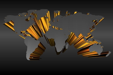3D World Mapの写真素材