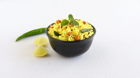 Lemon rice, an easy to make south Indian traditional, popular and vegetarian rice dish.