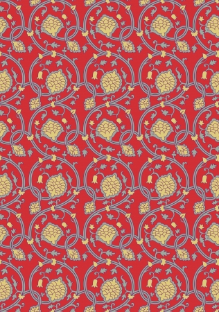 Vintage wallpaper beautiful seamless pattern  illustrationのイラスト素材