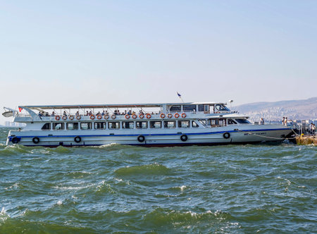 use ferries daily at Konak, izmirのeditorial素材