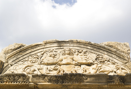 Ruins of the ancient Greek city Ephesusの写真素材