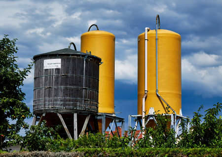 Agricultural silo used by the local brewer in Nuremberg.のeditorial素材