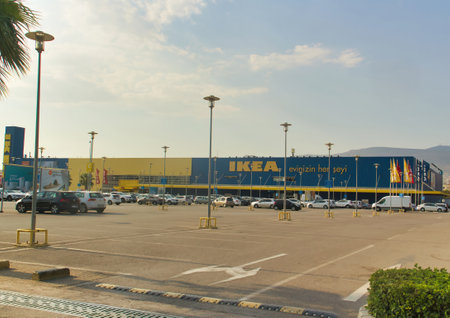 IKEA store. IKEA is a multinational group of companies that designs, sells ready-to-assemble furniture. IKEA owns and operates 353 stores in 46 countriesのeditorial素材