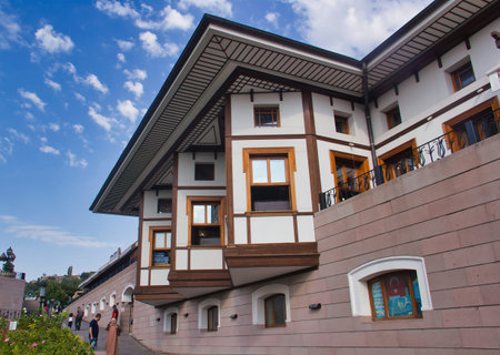 traditional Turkish houses in Ankara, Turkey.のeditorial素材