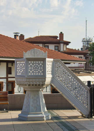 The minbar in the garden of Hac? Bayram Veli Mosque.のeditorial素材