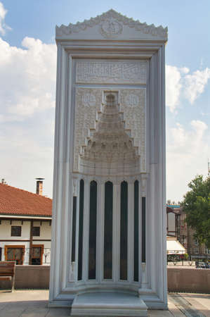 The minbar in the garden of Hac? Bayram Veli Mosque.のeditorial素材