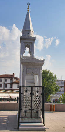The minbar in the garden of Hac? Bayram Veli Mosque.のeditorial素材