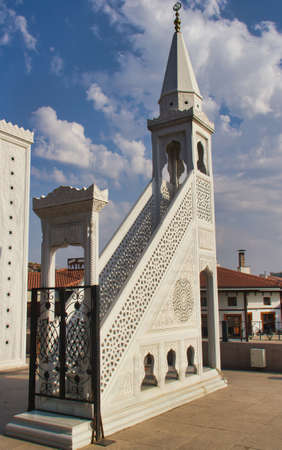 The minbar in the garden of Hac? Bayram Veli Mosque.のeditorial素材