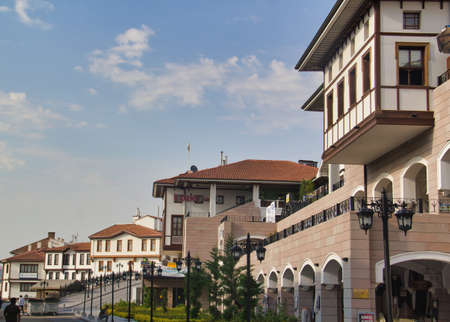 traditional Turkish houses in Ankara, Turkey.のeditorial素材