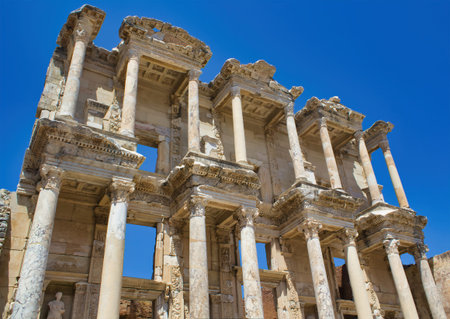 Ruins of the ancient city - Ephesus in Turkey